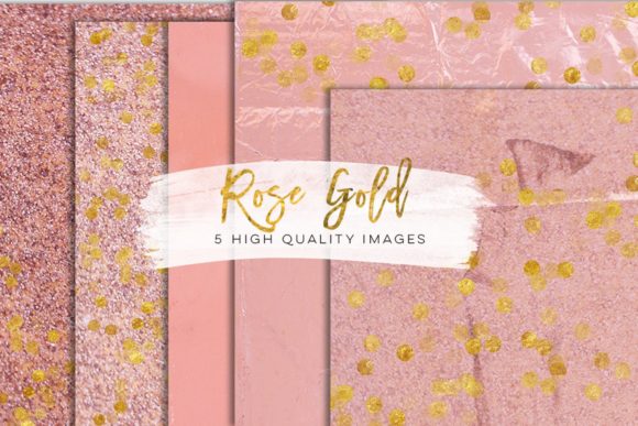 Download Faux Rose Gold Foil Paper Gold Clip Art - Rose gold foil Collection