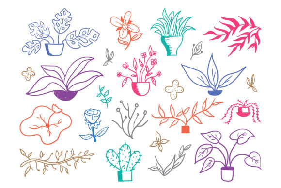 Download Hand Drawn Floral Doodles - Premium Resources