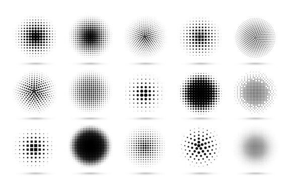 Download Circle Halftone. Abstract Dotted Circles - Dot Collection
