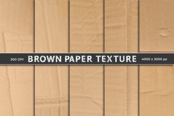 Download Brown Paper Textures or Digital Paper - Premium Bundle